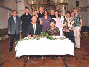 Vertragsunterzeichnung in Nürtingen am 06.06.2010