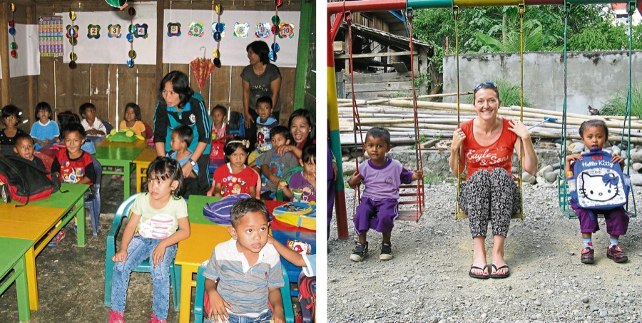 Besuch eines Kindergartens auf Sulawesi