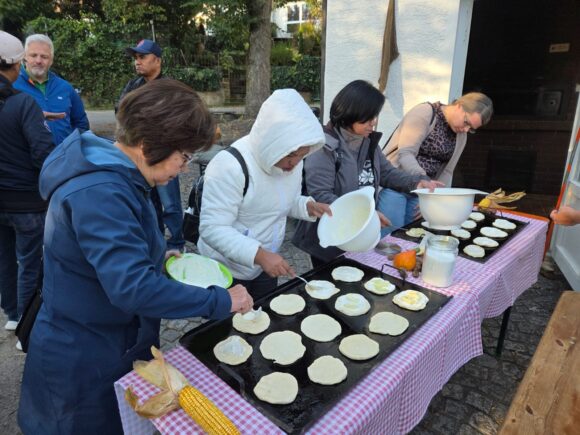 Beim Belegen der Dätscher in Bodelshofen